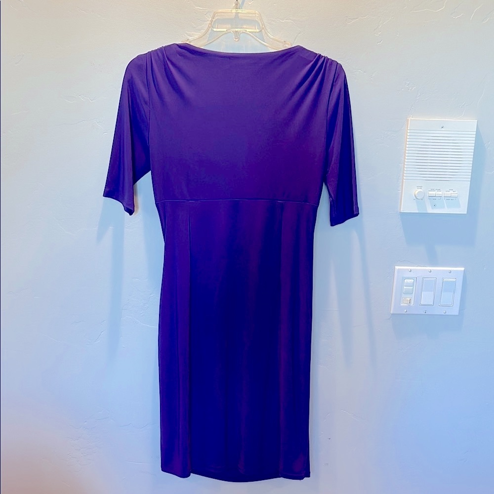 Ralph Lauren Deep Purple Short Sleeve Dress - Picture 5 of 6